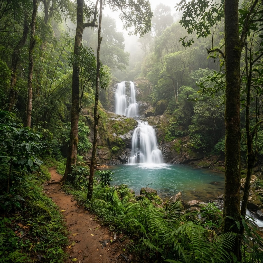 Hebbe Falls - Twin-tiered waterfall in Chikmagalur border