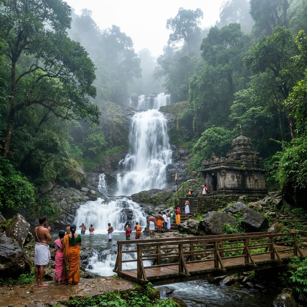 Iruppu Falls - Sacred waterfall in Brahmagiri hills